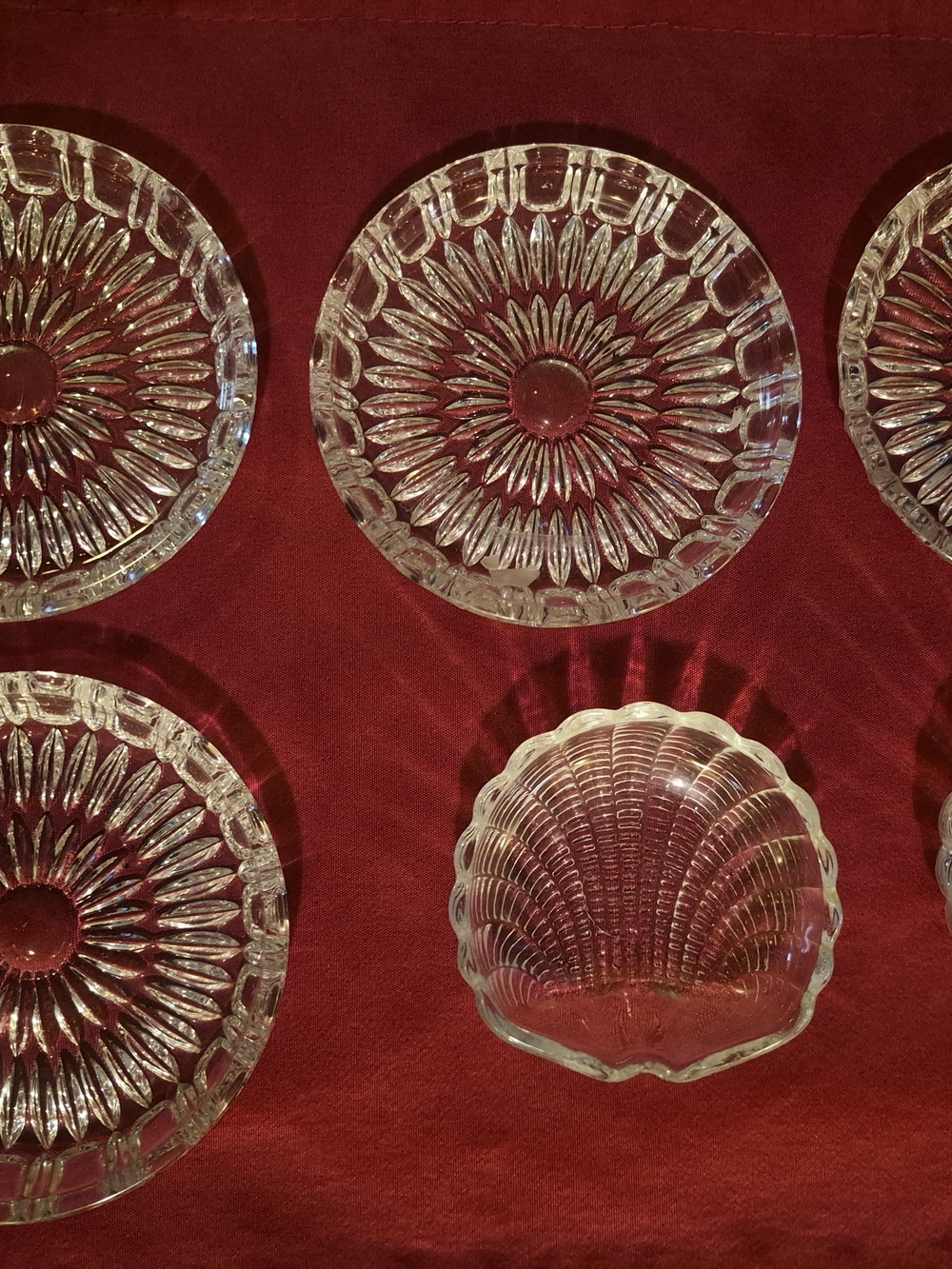 Clear Pressed Glass Trinket Dishes >>>INVENTORY CLEAROUT!<<<